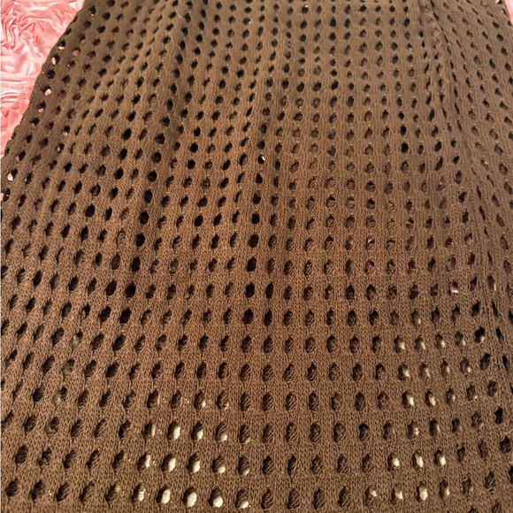 NWOT Brown Crochet Skirt Set - Picture 4 of 7